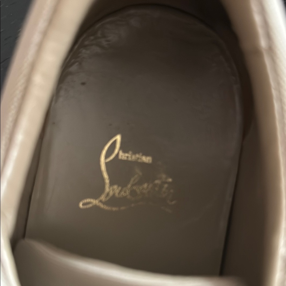 Christian Louboutin Cream Sneakers - size 9 (gently worn) - Picture 5 of 8